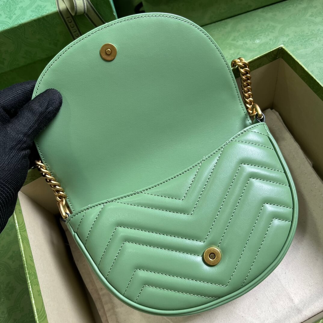 Gucci Mini GG Marmont Leather Shoulder Bag
