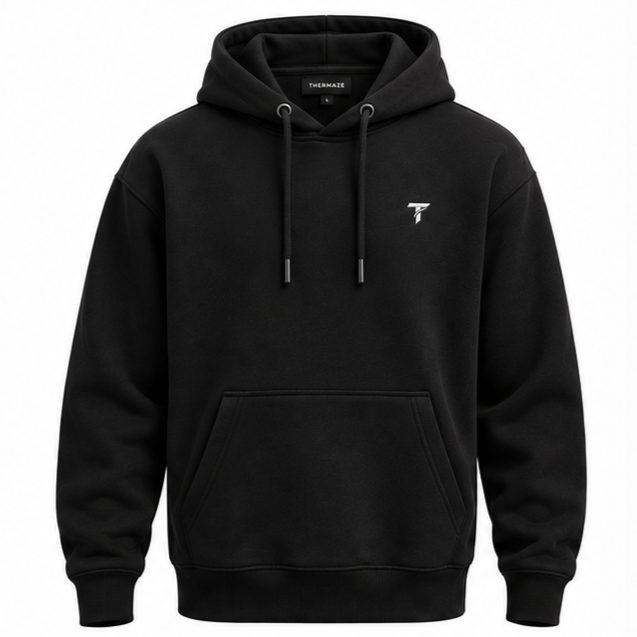 Thermaze Black Pullover Hoodie