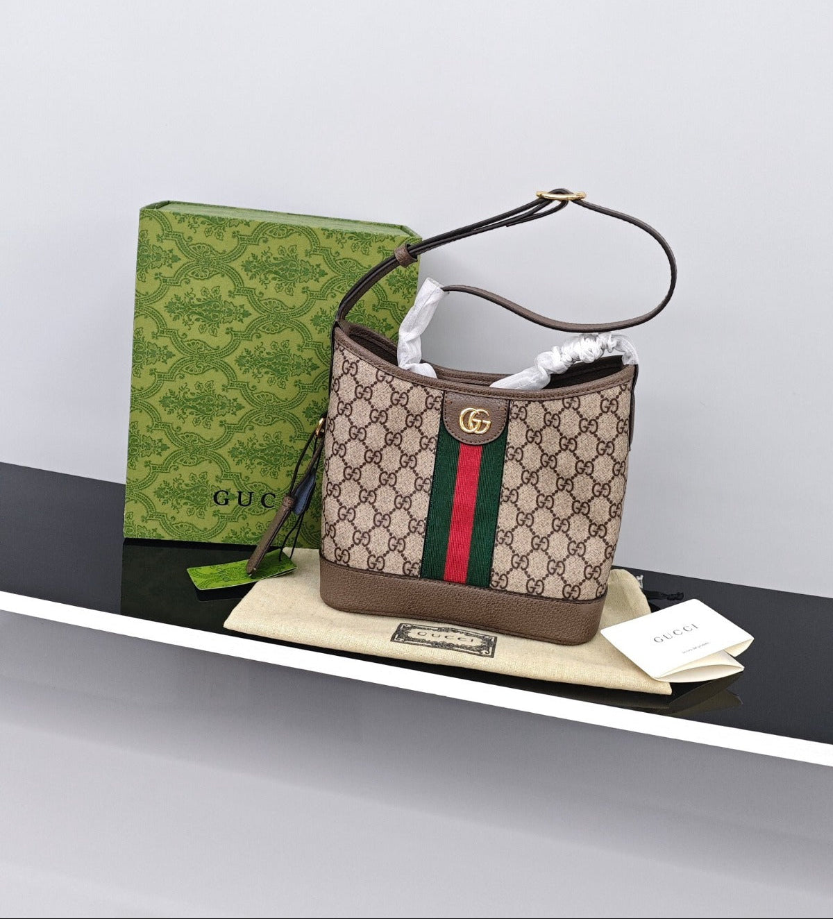 Gucci Ophidia Bucket Bag – GG Supreme Canvas