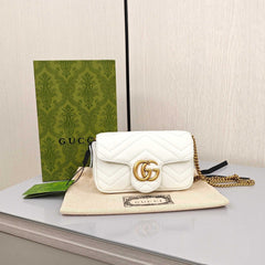 Gucci GG Marmont Mini Shoulder Bag – Matelassé Leather