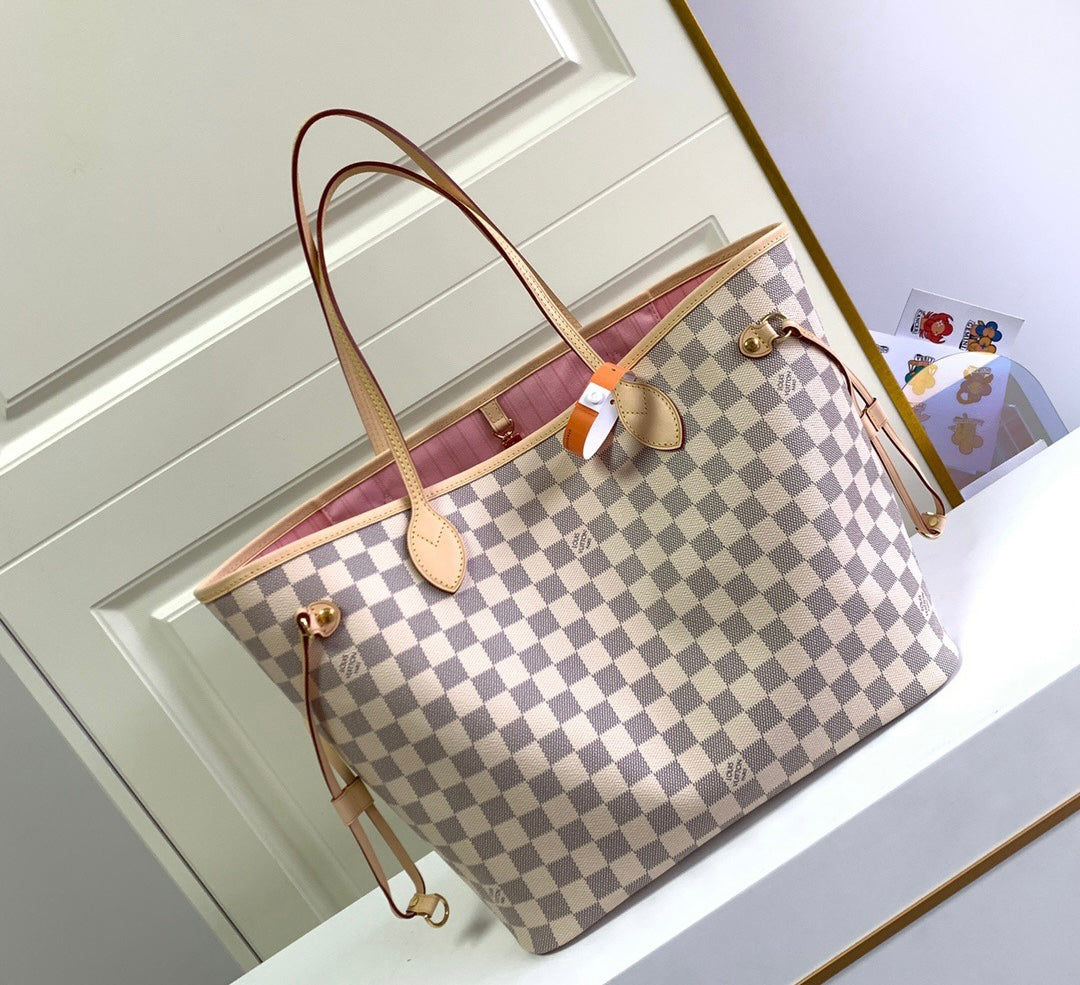 LV Neverfull Damier Azur Bag