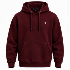Thermaze Maroon Pullover Hoodie