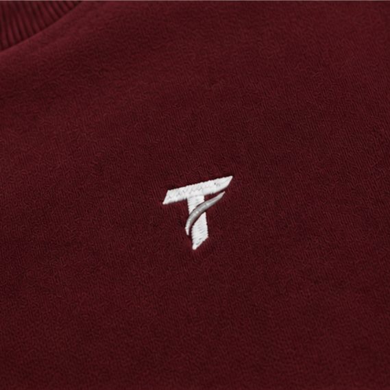 Thermaze Maroon Crewneck Sweatshirt