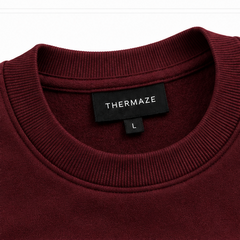 Thermaze Maroon Crewneck Sweatshirt