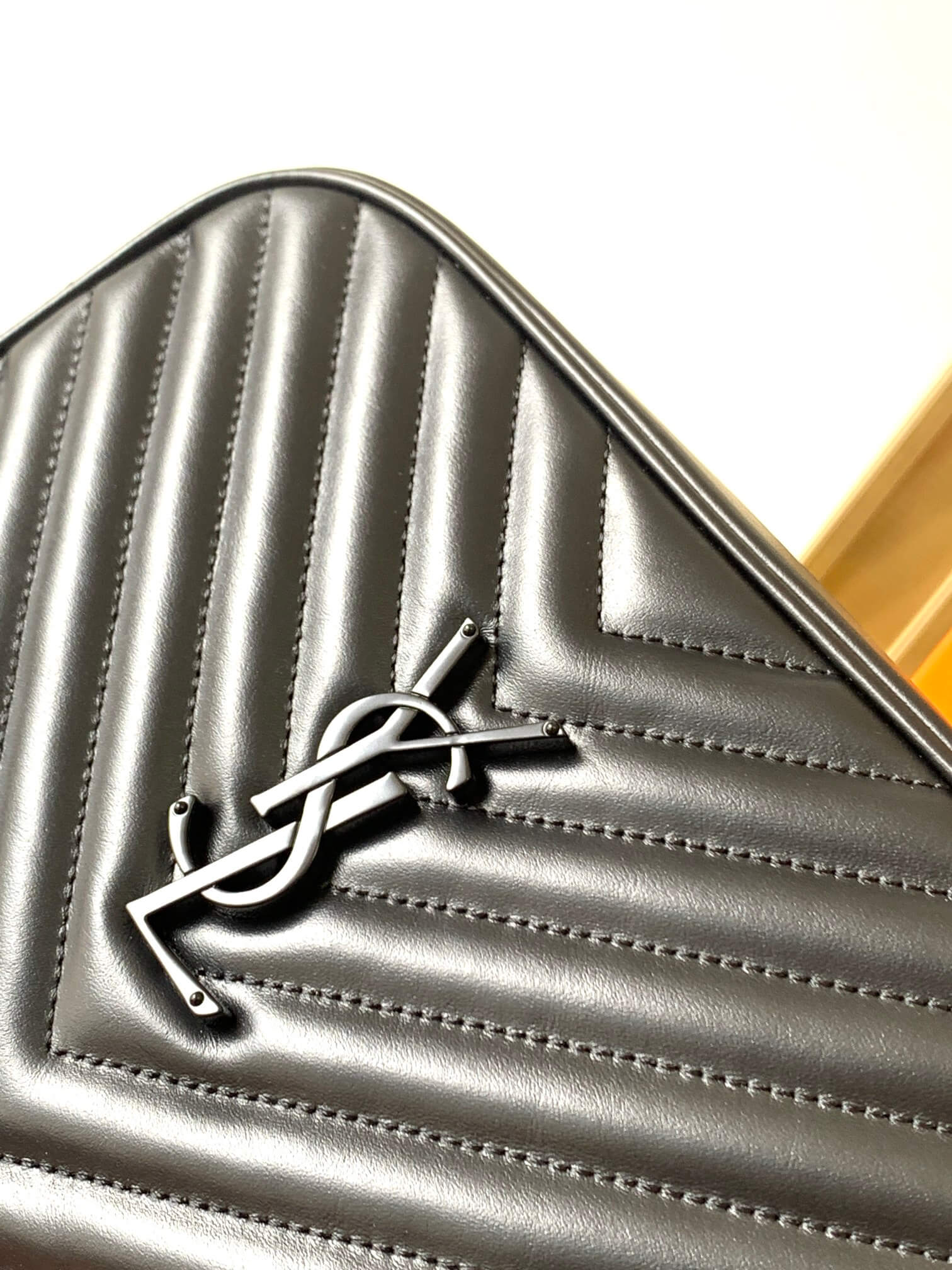 YSL Lou Camera Bag Black Hardware