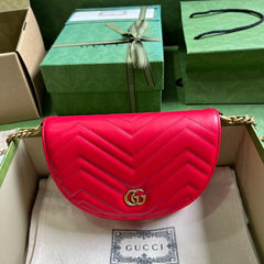 Gucci Mini GG Marmont Leather Shoulder Bag