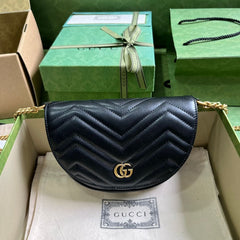 Gucci Mini GG Marmont Leather Shoulder Bag