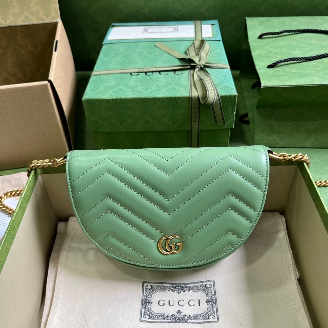 Gucci Mini GG Marmont Leather Shoulder Bag