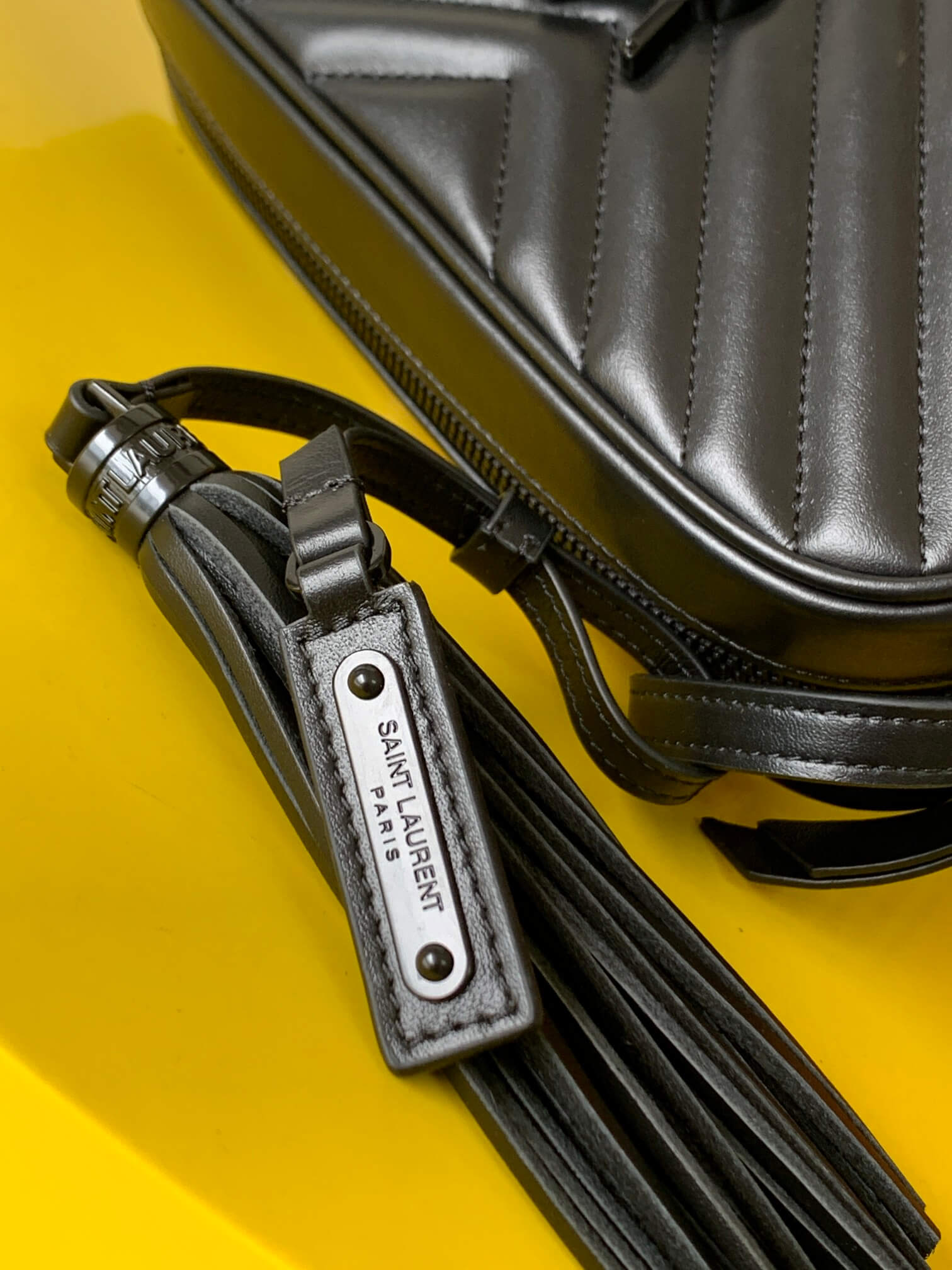 YSL Lou Camera Bag Black Hardware