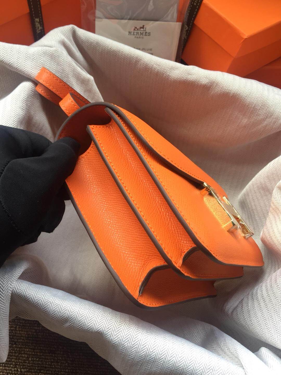 Hermes Constance Orange Bag
