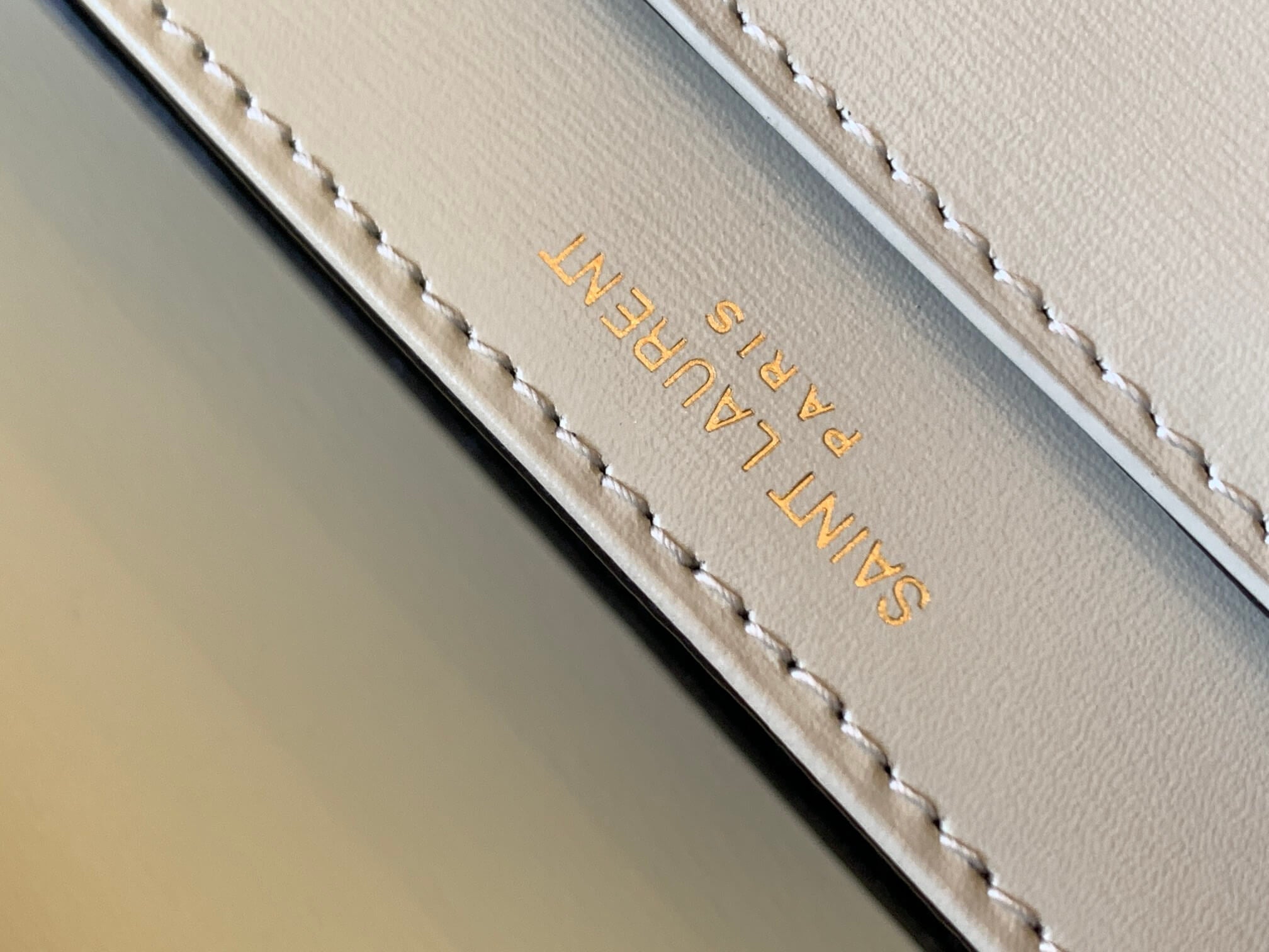 YSL Solferino Shoulder White Bag