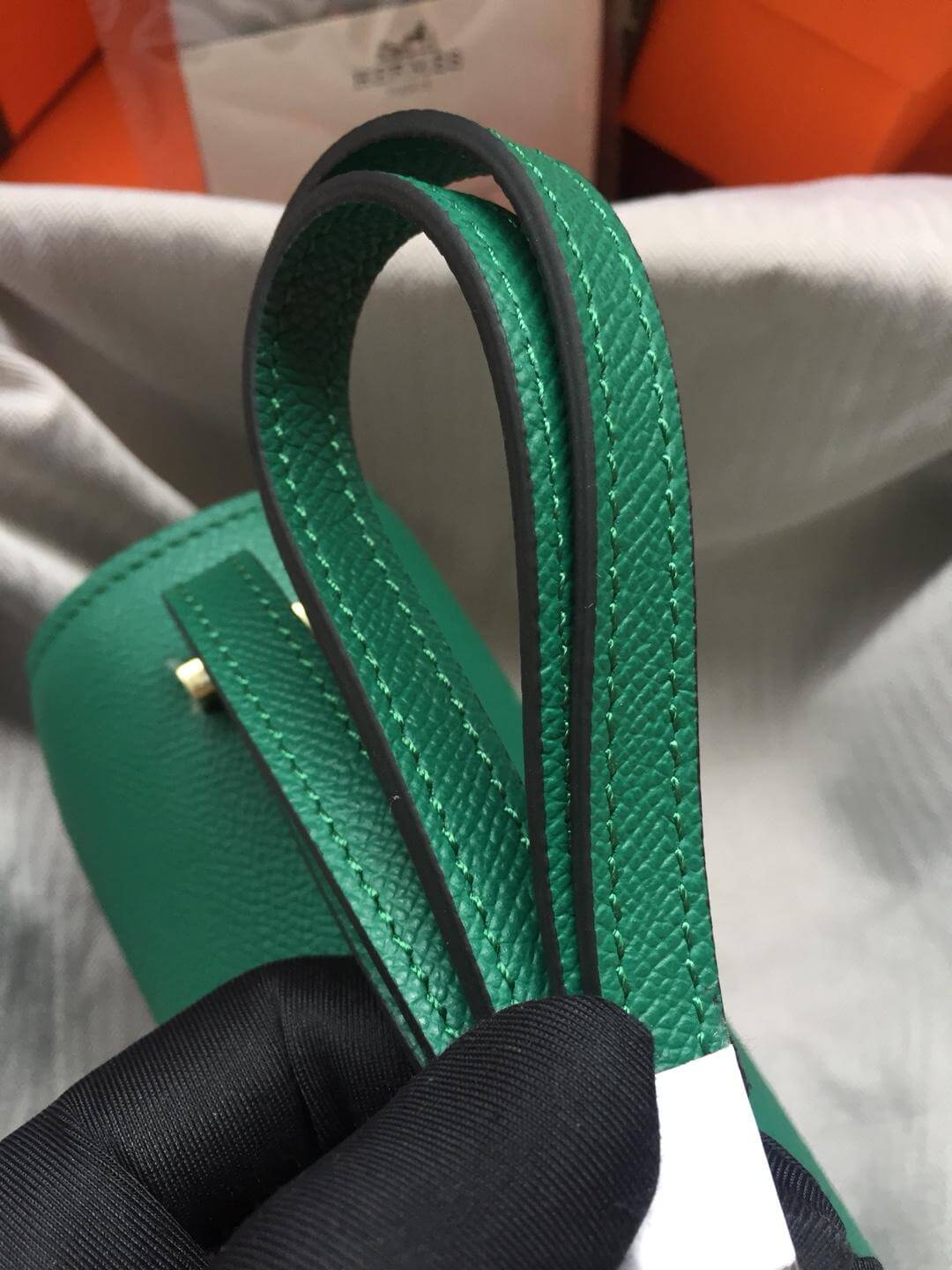 Hermes Constance Green Bag