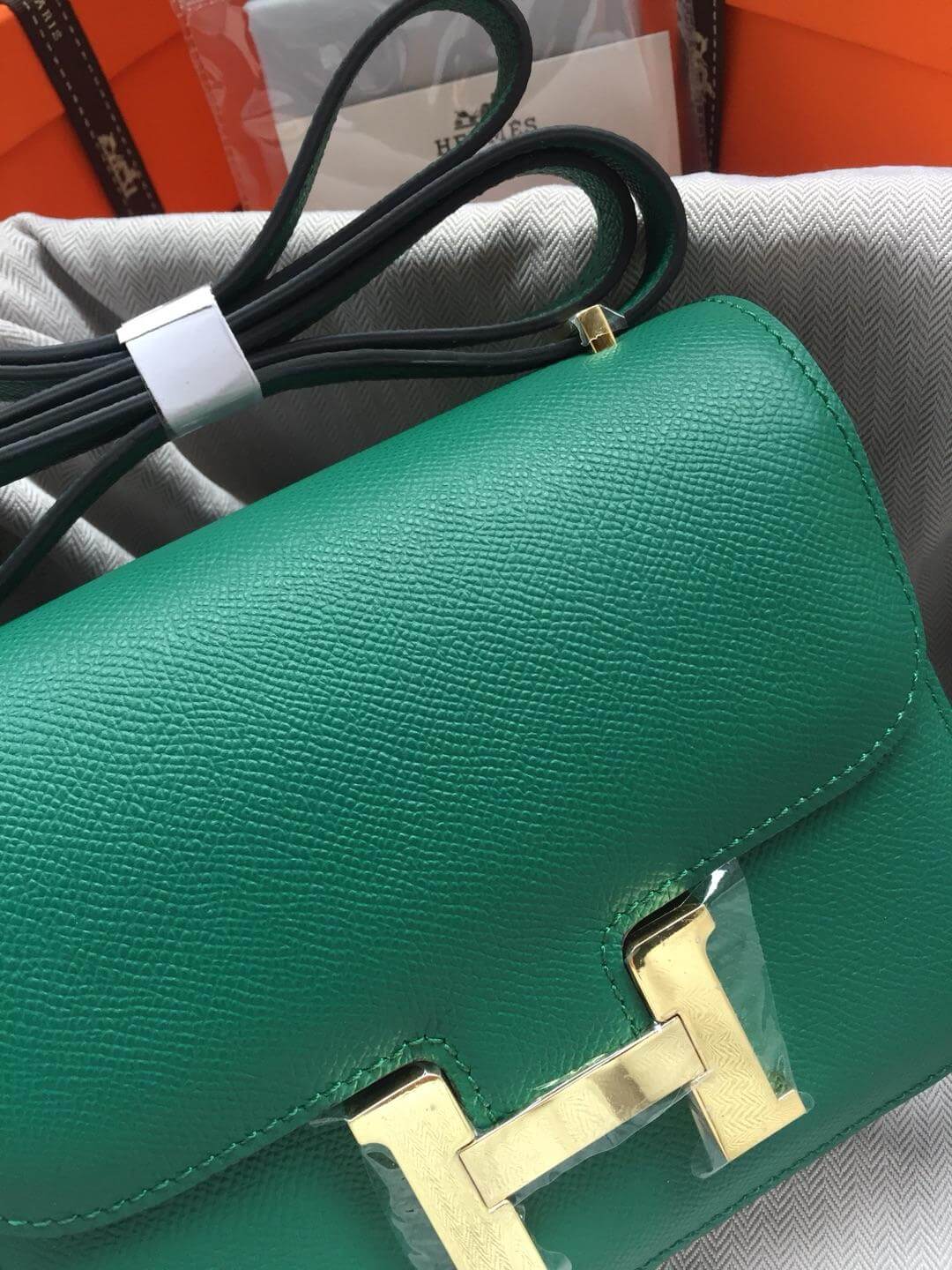 Hermes Constance Green Bag