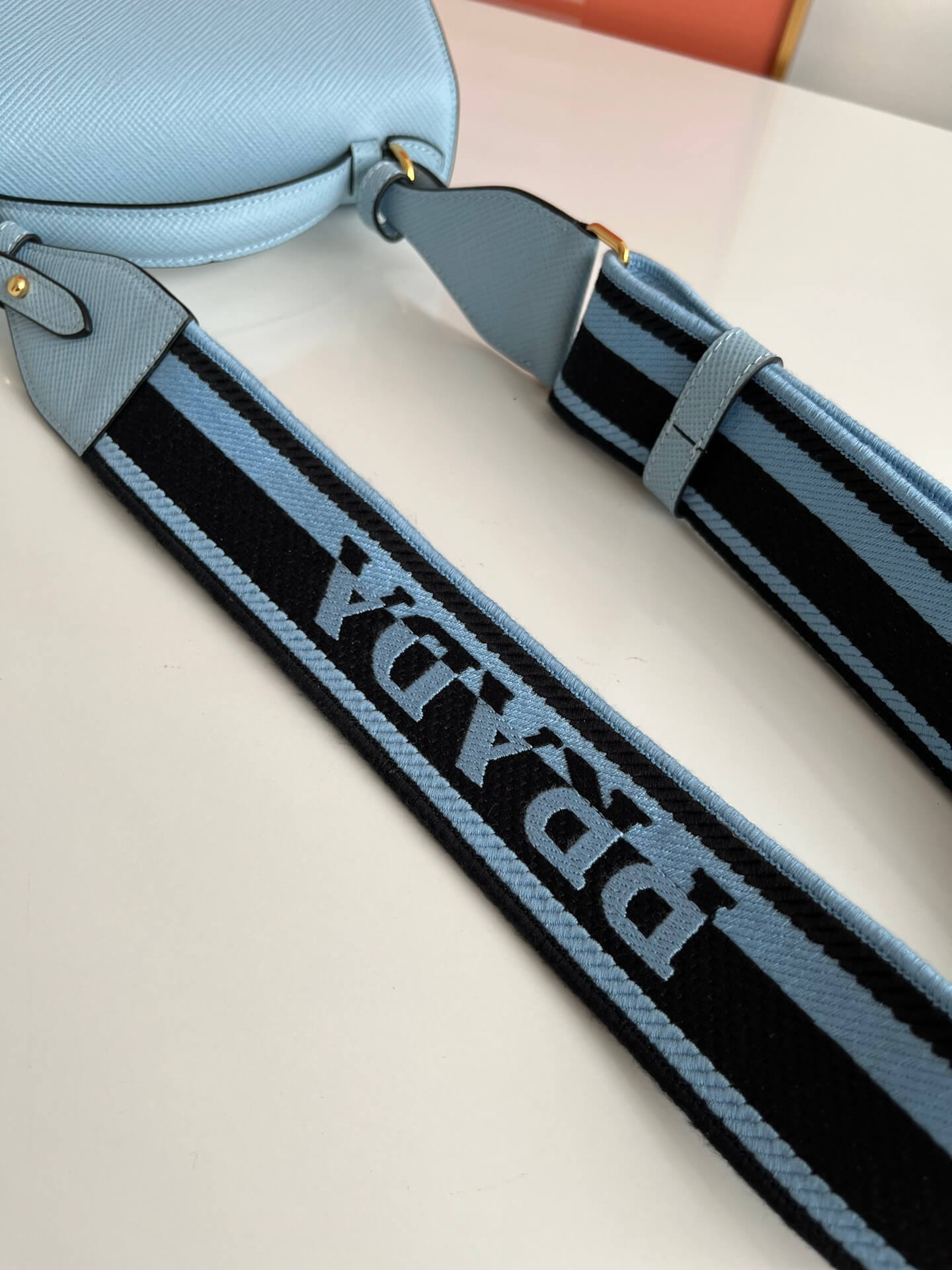 Prada Lettering Logo Tote Bag