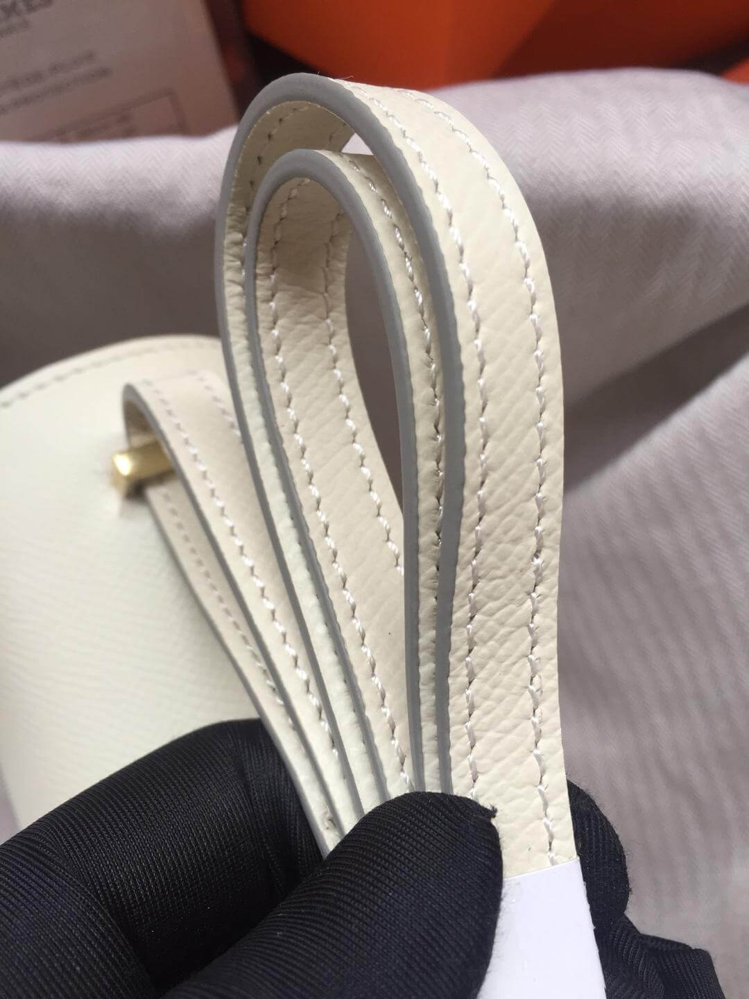 Hermes Constance White Bag