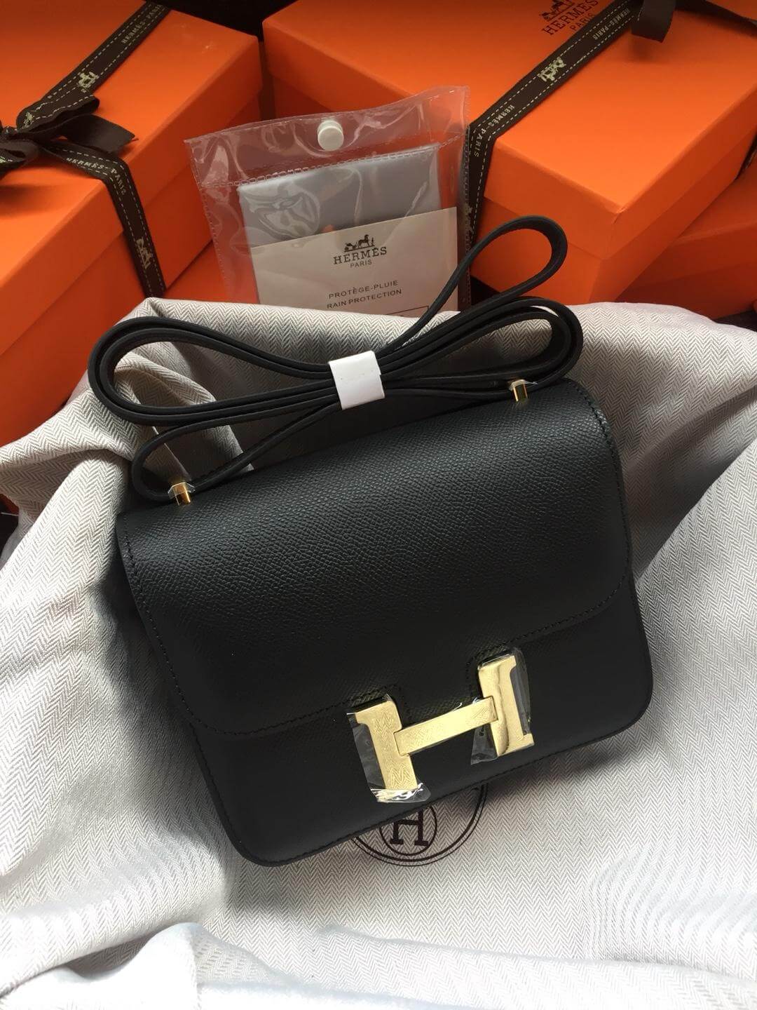Hermes Constance Black Bag
