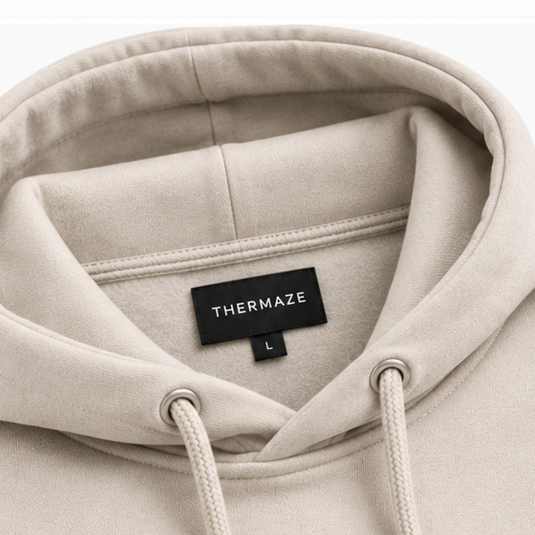 Thermaze Beige Pullover Hoodie