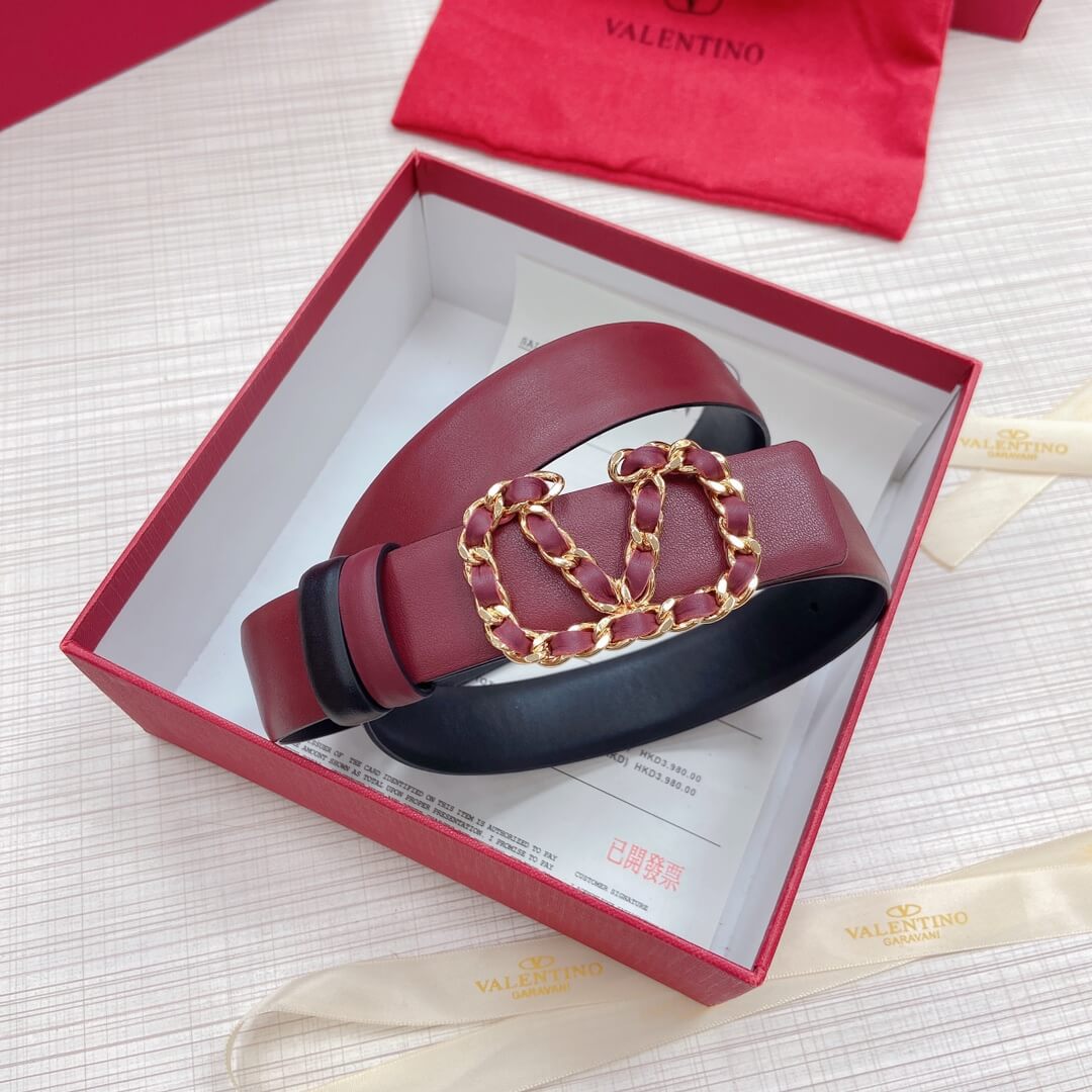 Valentino Ladies Double Sided Belts