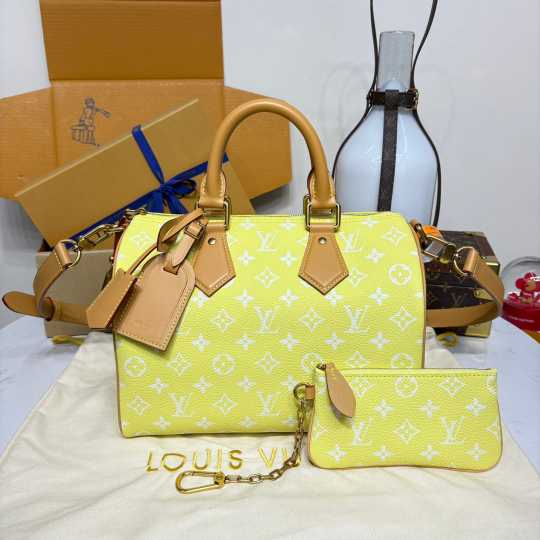 Louis Vuitton Speedy Bandoulière 30 Bag Yellow