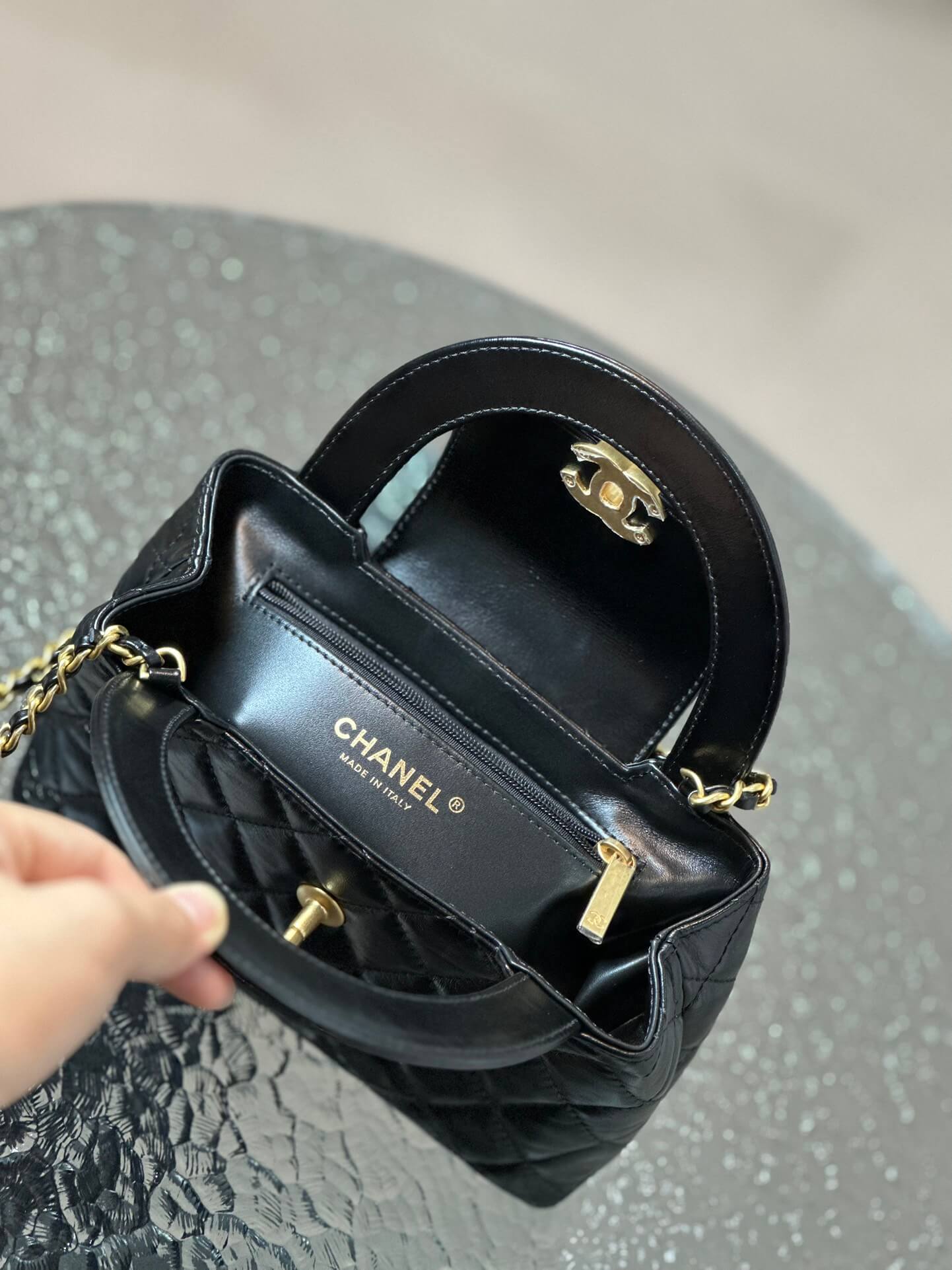 Chanel Kelly Black Large Size Bag
