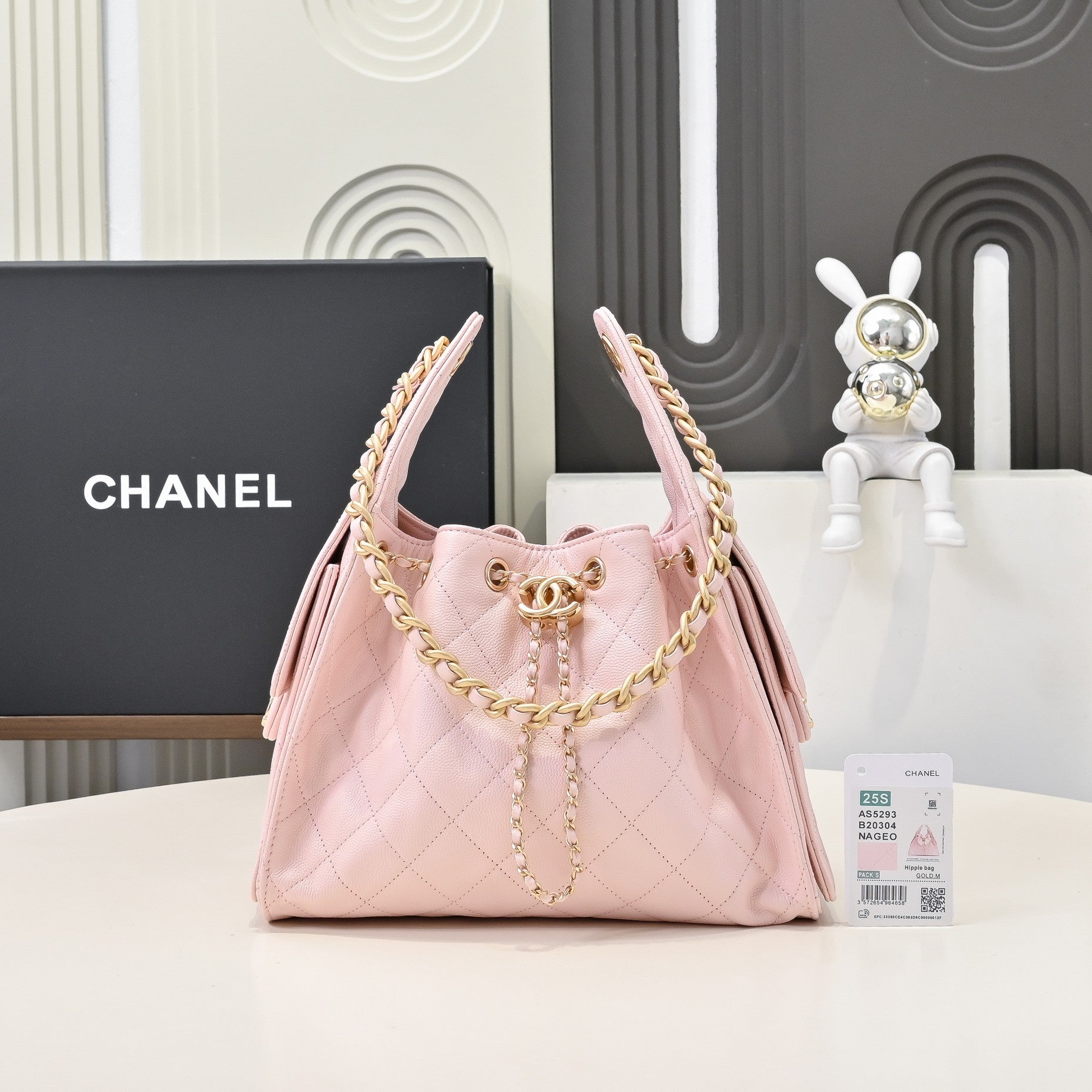 Chanel Hobo 25c Pink Handbag